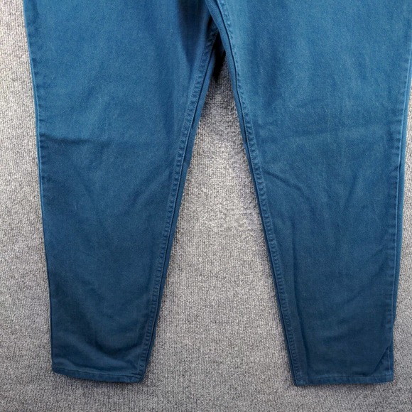 Wrangler Men's Denim Jeans Solid Blue 32x31 5-Pocket 100% Cotton - Picture 4 of 13